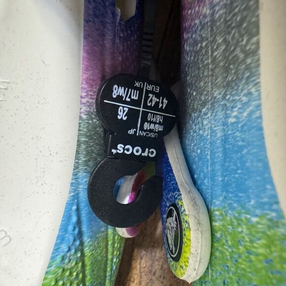 Crocs Classic Spray Dye Clog Shoe Unisex Size M8/W10 - Picture 10 of 11